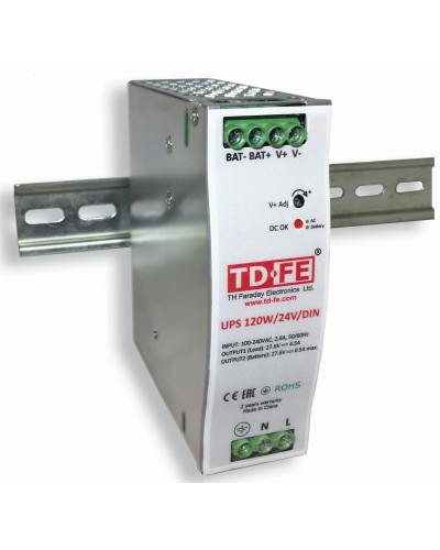 UPS 120W/24V/DIN. Блок бесперебойного питания. FARADAY в Астрахани