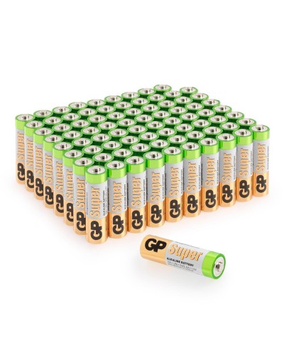 GP Super Alkaline 15A AA (GP 15A-2CRVS80), упак. 80 шт.. Алкалиновые батарейки. GP Batteries в Астрахани