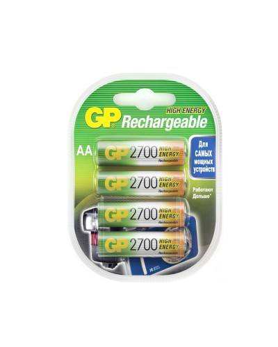 GP 270AAHC AA (GP 270AAHC-2DECRC4), упак. 4 шт.. Перезаряжаемые аккумуляторы. GP Batteries в Астрахани