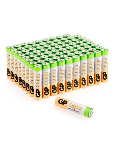 GP Super Alkaline 24A AAA (GP 24A-2CRVS80), упак. 80 шт.. Алкалиновые батарейки. GP Batteries в Астрахани