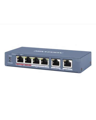 DS-3E0106P-E/M. Коммутатор с питанием POE. Hikvision в Астрахани