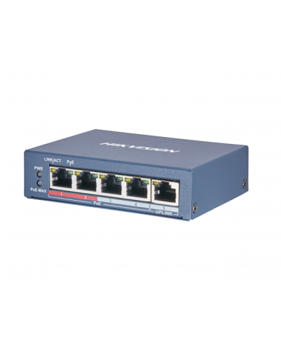 DS-3E0105P-E(B). Коммутатор с питанием POE. Hikvision в Астрахани