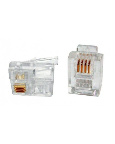 PLUG-6P4C-P-C2-100 (100 шт). Разъем RJ-12. Hyperline в Астрахани