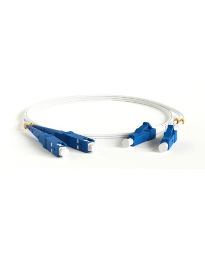 FC-D2-9A1-LC/UR-SC/UR-H-3M-LSZH-WH. Патч-корд волоконно-оптический LC-SC. Hyperline в Астрахани