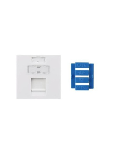 SIP3-1K-M45-45. Вставка 45x45 для 1 модуля Keystone Jack, со шторкой. Hyperline в Астрахани