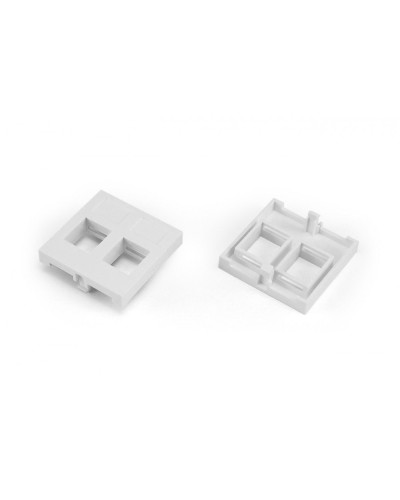 SIP2-2N-M45-45. Вставка 45x45 (аналог Mosaic) для 2х модулей формата Keystone Jack. Hyperline в Астрахани