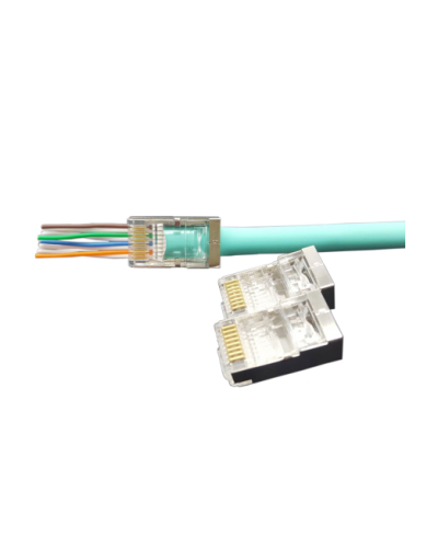 PLEZ-8P8C-U-C6-SH-100 (100 шт). Разъем RJ-45. Hyperline в Астрахани