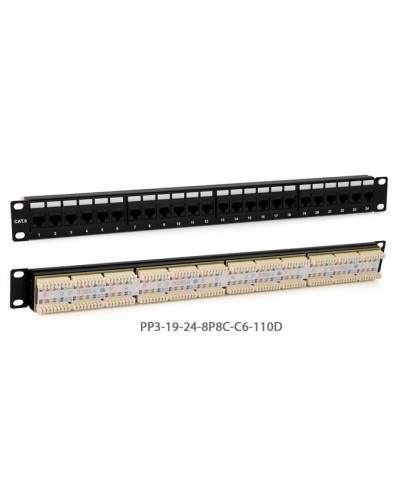 PP3-19-24-8P8C-C6-110D. Патч-панель 19. Hyperline в Астрахани