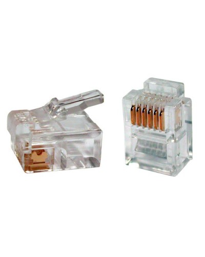 PLUG-6P6C-P-C2-100 (100 шт). Разъем RJ-12. Hyperline в Астрахани
