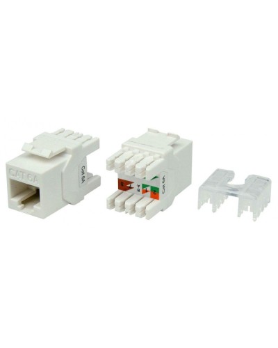 KJ8-8P8C-C6A-180-WH. Вставка Keystone Jack RJ-45. Hyperline в Астрахани
