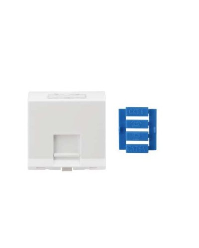 SIP3A-1K-M45-45. Вставка угловая 45x45 для 1 модуля Кeystone Jack, со шторками. Hyperline в Астрахани