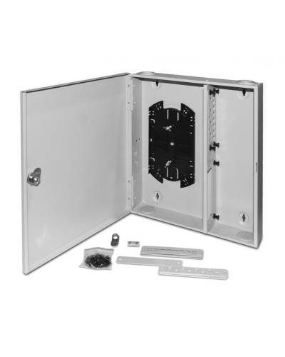 FO-WBX-4xSLT-W140H42-32UN-GY. Кросс оптический настенный. Hyperline в Астрахани