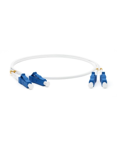 FC-D2-9A1-LC/UR-LC/UR-H-2M-LSZH-WH. Патч-корд волоконно-оптический одномодовый. Hyperline в Астрахани