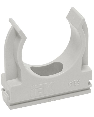Держатель с защёлкой D20 серый ELASTA (100 шт) (CTA10D-CF20-K41-100). Держатель с защёлкой. IEK в Астрахани