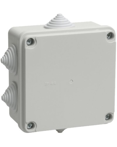 Коробка распаячная КМ41234 100х100х50 открытой проводки IP55 6 гермовводов серая (UKO11-100-100-050-K41-55). Коробка распаячная безгалогенная (HF). IEK в Астрахани
