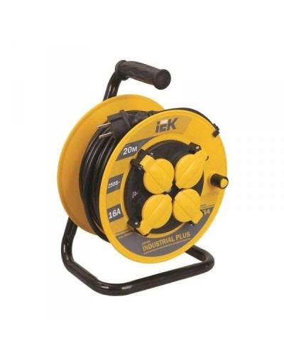 УК30 4 места 30м (WKP15-16-04-30-44). Удлинитель на катушке Industrial plus. IEK в Астрахани