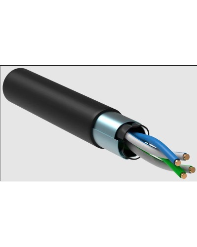 GENERICA F/UTP 5E 24AWG 2PR LDPE 1м черный 305м (BC3-C5E02-339-305-R-G). Кабель «витая пара» (LAN) для структурированных систем связи. IEK в Астрахани
