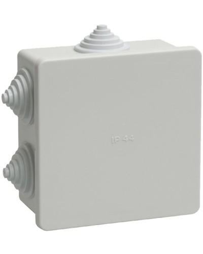 Коробка распаячная КМ41235 85х85х40 открытой проводки IP44 6 гермовводов серая (UKO11-085-085-040-K41-44). Коробка распаячная безгалогенная (HF). IEK в Астрахани