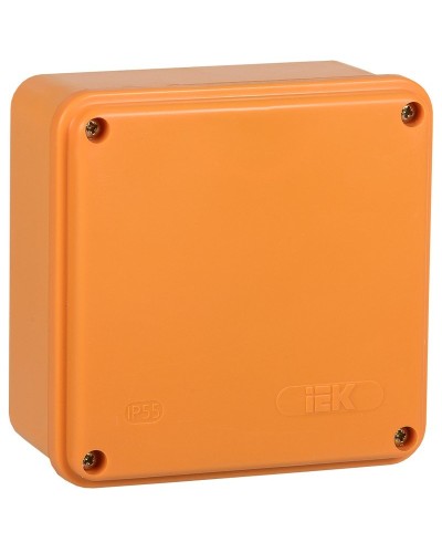 Коробка распаячная огнестойкая ПС 100х100х50 6P 6мм² IP44 гладкие стенки (UKF20-100-100-050-6-6-09). Коробка распаячная огнестойкая безгалогенная (HF). IEK в Астрахани