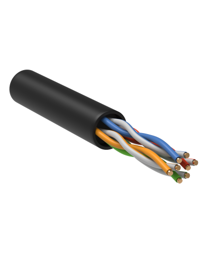 GENERICA U/UTP кат.5E 24AWG 4 пары LDPE черный (BC3-C5E04-139-305-R-G). Кабель «витая пара» (LAN) для структурированных систем связи. IEK в Астрахани
