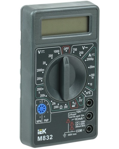 Мультиметр цифровой Universal M832 (TMD-2S-832). Мультиметр цифровой. IEK в Астрахани