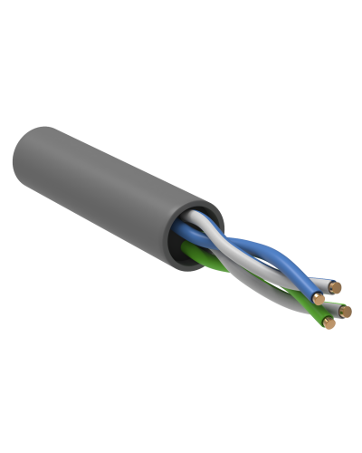 GENERICA U/UTP кат. 5E 100МГц 2 пары PVC INDOOR серый (BC1-C5E02-111-305-G). Кабель «витая пара» (LAN) для структурированных систем связи. IEK в Астрахани