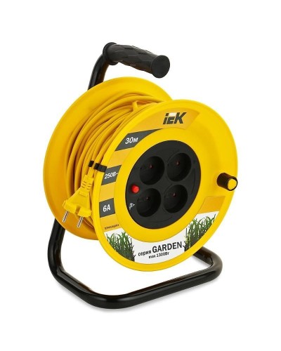 УК30 4 места, 30м (WKP23-06-04-30). Удлинитель на катушке Garden. IEK в Астрахани