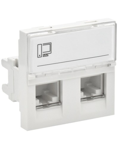 Розетка RJ45 кат.6 PRIMER РКИ-22-00-П-6 белый IEK (PR-KK40D-RI-0-2-2C06U-K01). Розетка RJ-45. IEK в Астрахани