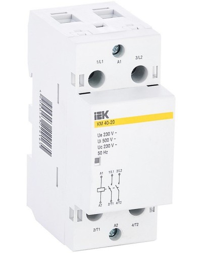 Контактор модульный КМ40-20 AC (MKK11-40-20). Контактор модульный. IEK в Астрахани