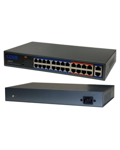 KN-SW2402POE+. Коммутатор с питанием по PoE. KENO в Астрахани