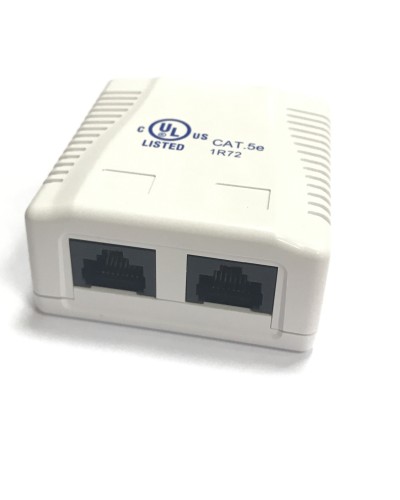 RJ-45-2 (8P8C) CAT5e, 2 выхода (LISTED) компьютерная розетка: Розетка компьютерная 2 выхода в Астрахани