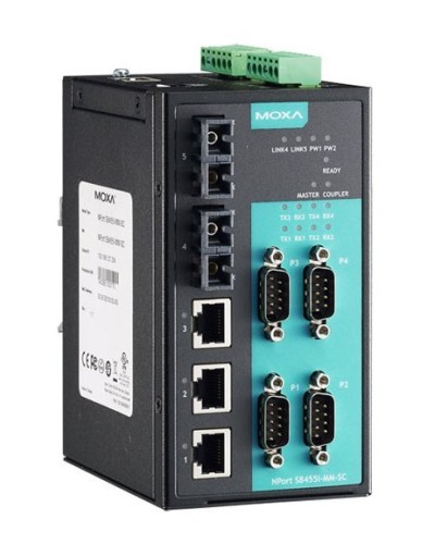 NPort S8455I-SS-SC. 4-портовый преобразователь. MOXA в Астрахани