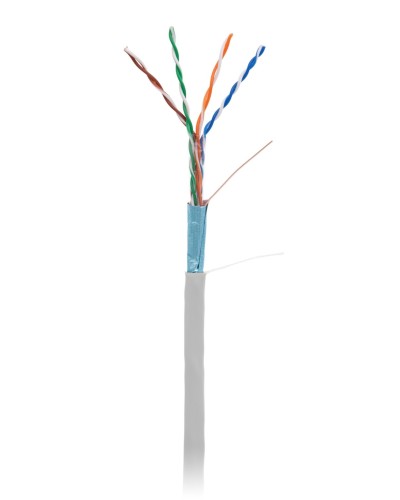 F/UTP 4pair, Cat5e, In,PVC (EC-UF004-5E-PVC-GY-1). Кабель «витая пара» (LAN) для структурированных систем связи. NETLAN в Астрахани
