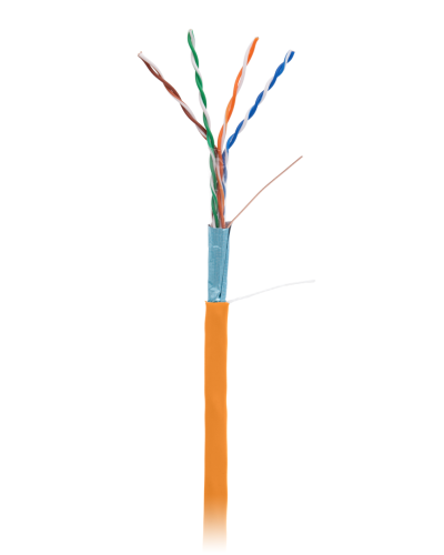 F/UTP 4pair, Cat5e, In, LSZH (EC-UF004-5E-LSZH-OR). Кабель «витая пара» (LAN) для структурированных систем связи. NETLAN в Астрахани