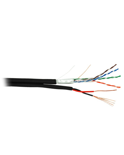 F/UTP 4pair, Cat5e, Out, PVC+PWR (EC-UF004-5E-PC075-PE-BK). Кабель «витая пара» (LAN) для структурированных систем связи. NETLAN в Астрахани