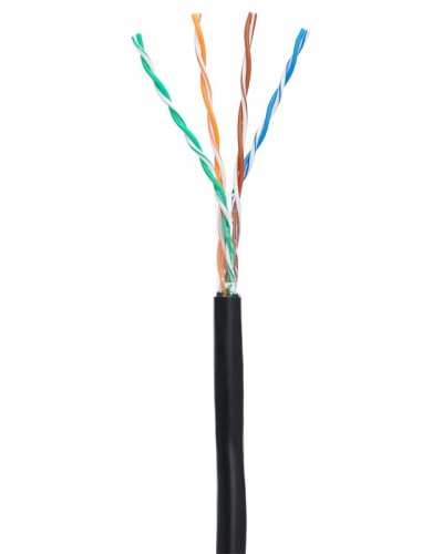 U/UTP 4pair, Cat5e, Out, PE (EC-UU004-5E-PE-BK-1). Кабель «витая пара» (LAN) для структурированных систем связи. NETLAN в Астрахани