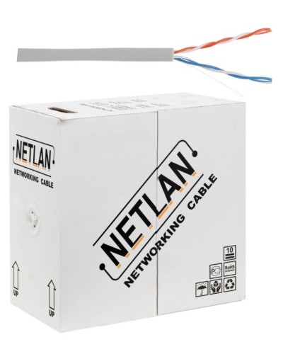 U/UTP 2pair, Cat5, In, PVC, CCA (CCA-UU002-5-PVC-GY) . Кабель «витая пара» (LAN) для структурированных систем связи. NETLAN в Астрахани