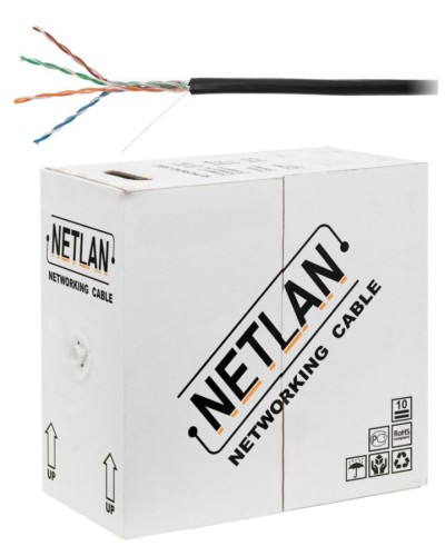 U/UTP 4pair, Cat5e, Out, PE, CCA (CCA-UU004-5E-PE-BK) . Кабель «витая пара» (LAN) для структурированных систем связи. NETLAN в Астрахани