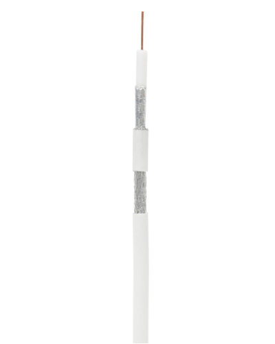 RG-6 CCS, In, PVC (UEC-C2-32123A-WT-1). Кабель коаксиальный омедненный. NETLAN в Астрахани