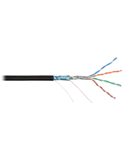 F/UTP 4pair, Cat5e, Solid, Out, PVC (NMC 2200B-BK). Кабель «витая пара» (LAN) для структурированных систем связи. NIKOMAX в Астрахани