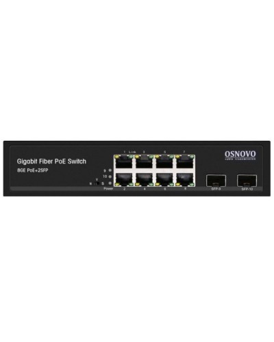 SW-80802(150W). Промышленный PoE коммутатор Gigabit Ethernet на 10 портов. OSNOVO в Астрахани