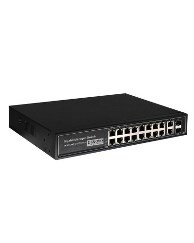 SW-8182/L(300W). Коммутатор 16-портовый  Gigabit Ethernet с PoE. OSNOVO в Астрахани