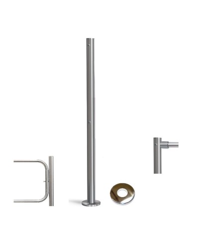 PERCo-BH02 2-15 с крышкой. Стойка с отверстием под стопорный механизм поворотной секции и с 2-мя отверстиями для крепления патрубков на стороне, противоположной створке. PERCo в Астрахани