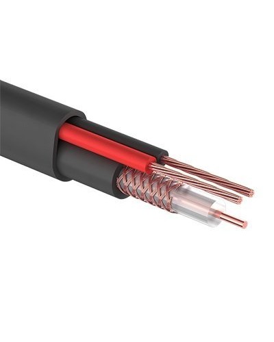 КВК-П-2+2x0,75 мм² (Cu/CCA) черный PROconnect (01-4109). Кабель комбинированный для систем видеонаблюдения. PROCONNECT в Астрахани