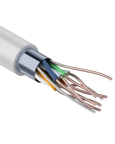 F/UTP Light, CAT 5, PVC, 4PR, 26AWG, омедненный INDOOR, SOLID, серый, 305м, PROconnect (01-0148-3). Кабель «витая пара» (LAN) для структурированных систем связи. PROCONNECT в Астрахани
