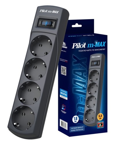 Pilot m-MAX 3м. Сетевой фильтр. Pilot в Астрахани