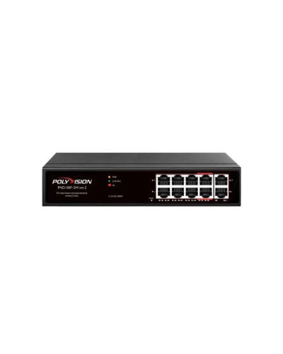 PND-08P-2M v.2. Коммутатор 10-портовый с функцией PoE. Polyvision в Астрахани