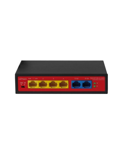 PND-04P-2M Lite (48W). Коммутатор неуправляемый 6-портовый с функцией PoE. Polyvision в Астрахани