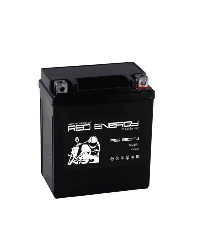 Red Energy RS 1207.1. Аккумулятор герметичный свинцово-кислотный стартерный. Red Energy в Астрахани