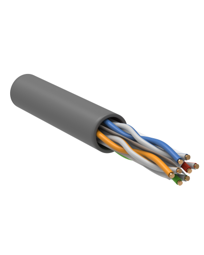 U/UTP, CAT 6, ZH нг(А)-HF, 4PR, 23AWG, INDOOR, SOLID, серый, 305 м, REXANT (01-0067). Кабель «витая пара» (LAN) для структурированных систем связи. Rexant в Астрахани